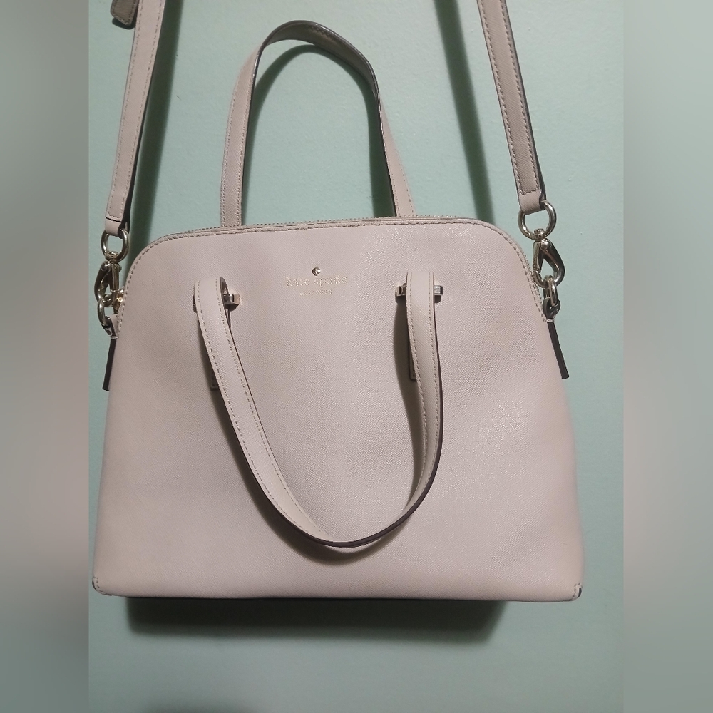 EUC Kate Spade Light Beige Satchel
